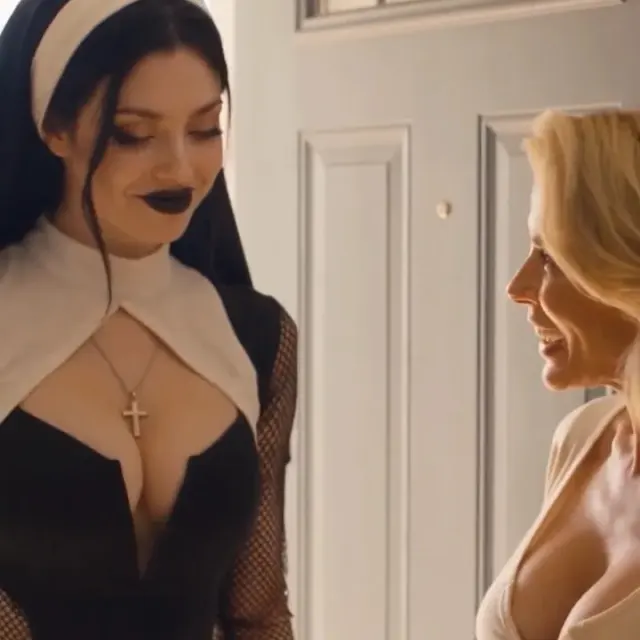 Still from episode 1 of The Nun in Our Guest Room