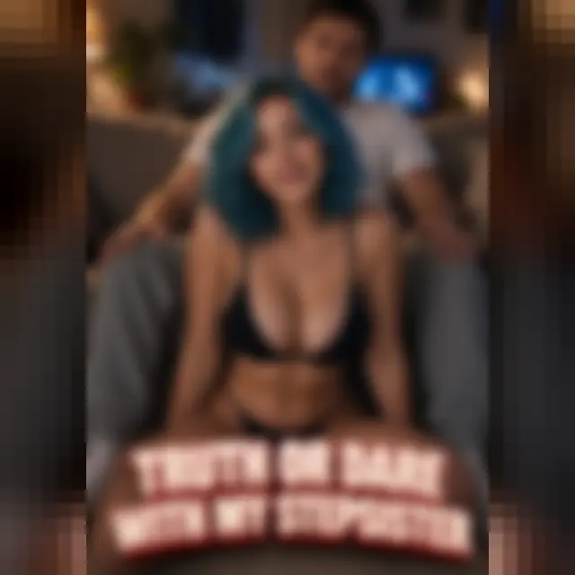 Blurred Candy poster of the sealed AI porn short Truth or Dare With My Stepsister